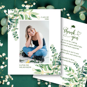 Tarjeta de agradecimiento a Eucalyptus Green
