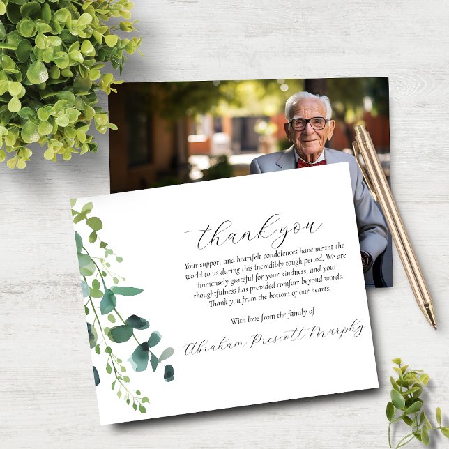Tarjeta de agradecimiento a Eucalyptus Photo Memor (Subido por el creador)