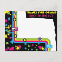 Tarjeta de agradecimiento a Fiestas totalmente aso