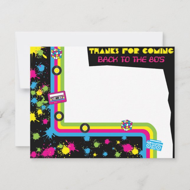 Tarjeta de agradecimiento a Fiestas totalmente aso (Anverso)