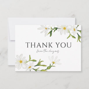 Tarjeta de agradecimiento a Floral Boda Daisy Wate