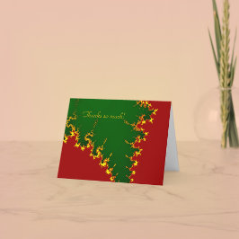 Tarjeta de agradecimiento a Fractal de navidades