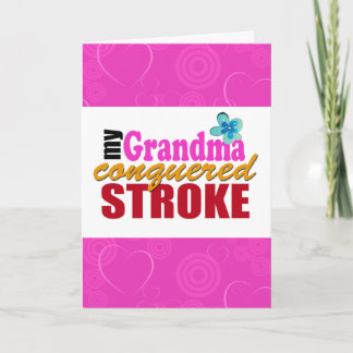 Tarjeta de agradecimiento a Grandma Stroke