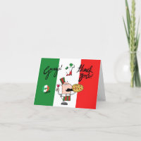 Tarjeta de agradecimiento a Grazie Pizza Wine Kiss