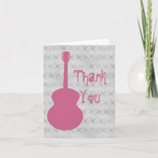 Tarjeta de agradecimiento a Grunge de Guitarra Ros (Anverso)