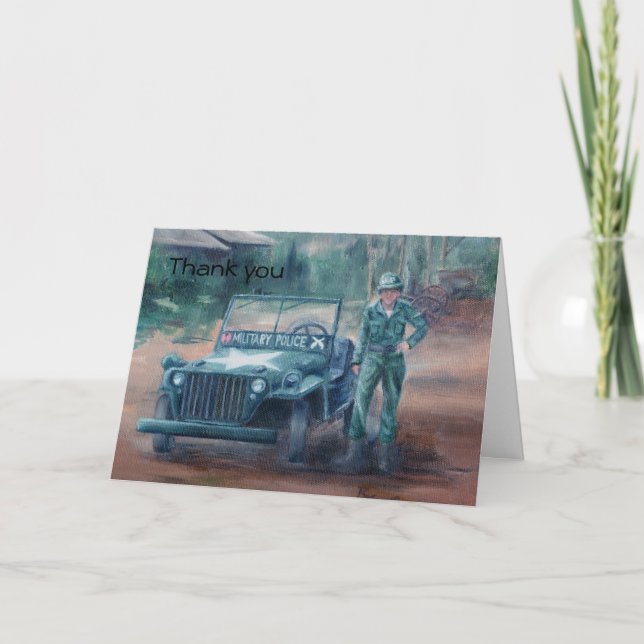 Tarjeta de agradecimiento a héroe de guerra corean (Anverso)
