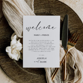 Tarjeta de agradecimiento a invitado de Boda minim