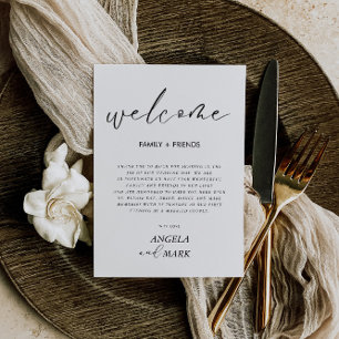 Tarjeta de agradecimiento a invitado de Boda minim