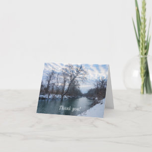 Tarjeta de agradecimiento a James River Winter