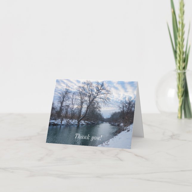 Tarjeta de agradecimiento a James River Winter (Anverso)
