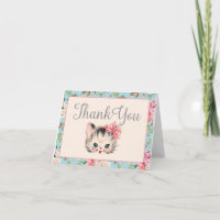 Tarjeta de agradecimiento a Kitten