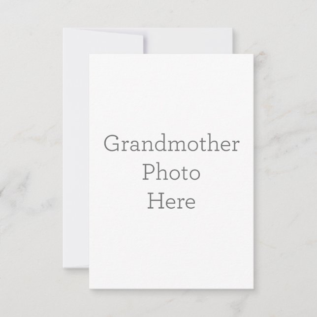 8,9 cm x 12,7 cm Tarjeta de agradecimiento plana (Anverso)