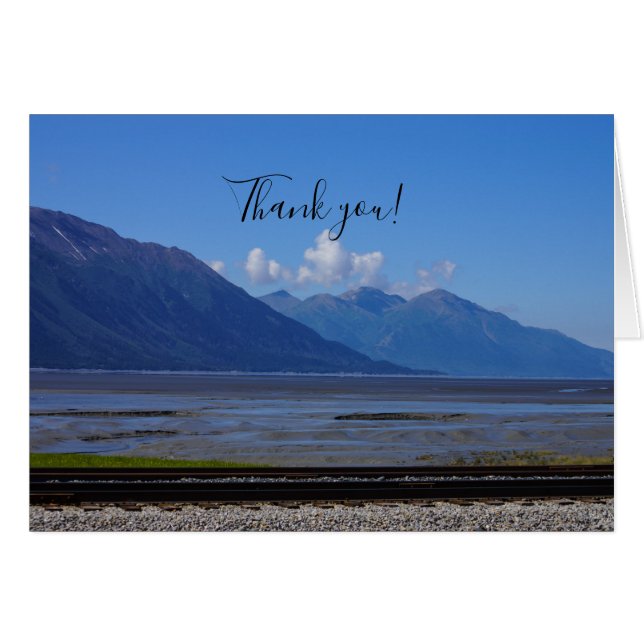 Tarjeta de agradecimiento a la belleza de Alaska (Anverso (Horizontal))
