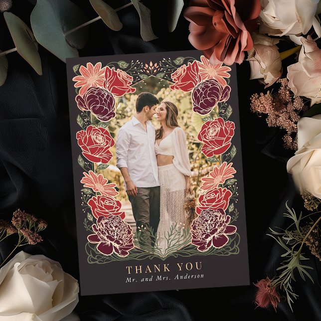 Tarjeta de agradecimiento a la boda de jardín enca (Subido por el creador)