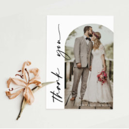 Tarjeta de agradecimiento a la Boda del marco de a