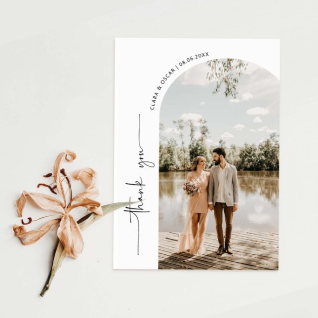 Tarjeta de agradecimiento a la Boda del marco de a (Subido por el creador)