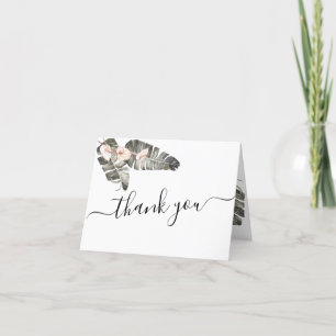 Tarjeta de agradecimiento a la Boda Tropical Calla