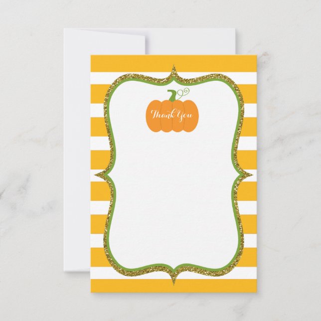 Tarjeta de agradecimiento a la caída de calabaza p (Anverso)