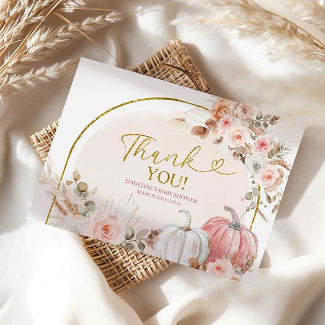 Tarjeta de agradecimiento a la Calabaza Floral Ros (Subido por el creador)