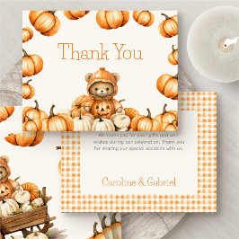 Tarjeta de agradecimiento a la Calabaza Otoño