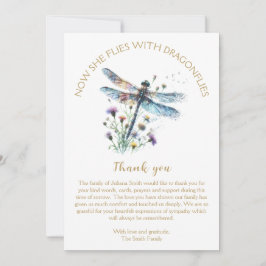 Tarjeta de agradecimiento a la celebración de la v