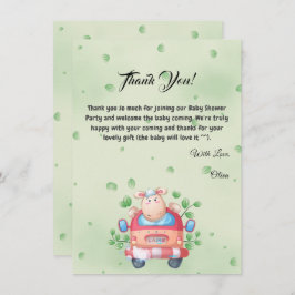 Tarjeta de agradecimiento a la chica de la cama