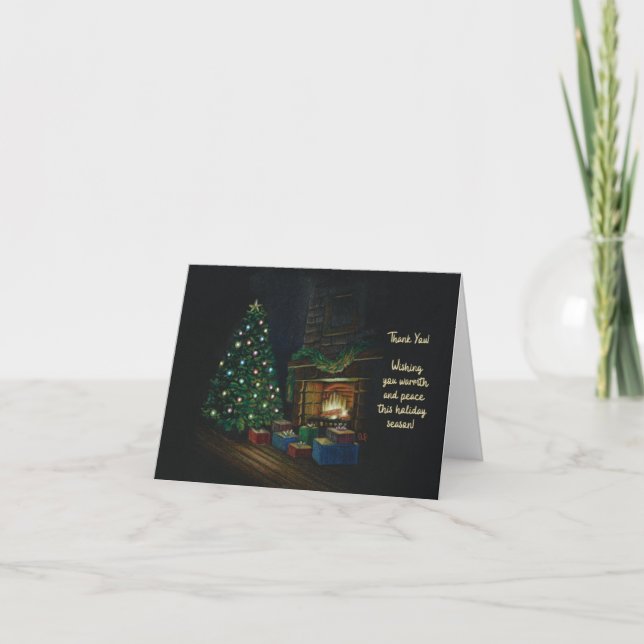 Tarjeta de agradecimiento a la chimenea (Anverso)
