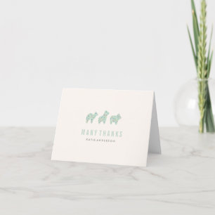 Tarjeta de agradecimiento a la cocina animal - Min