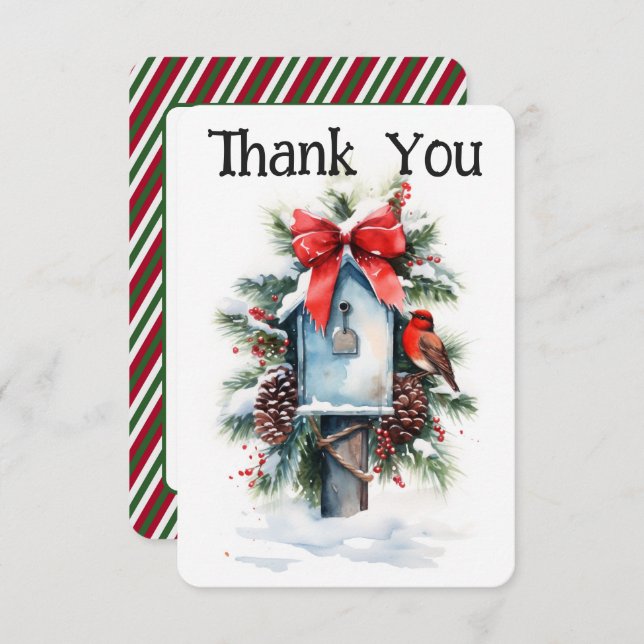 Tarjeta de agradecimiento a la compañía de correo  (Anverso / Reverso)