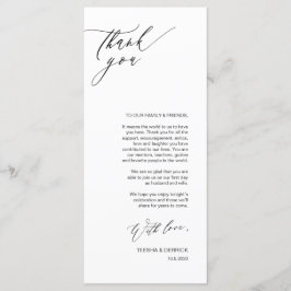 Tarjeta de agradecimiento a la configuración román