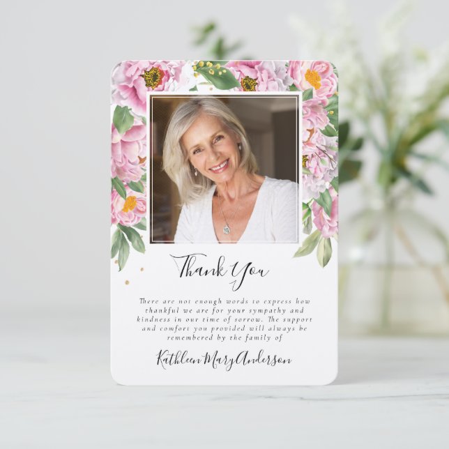 Tarjeta de agradecimiento a la conmemoración del f (Anverso de pie)