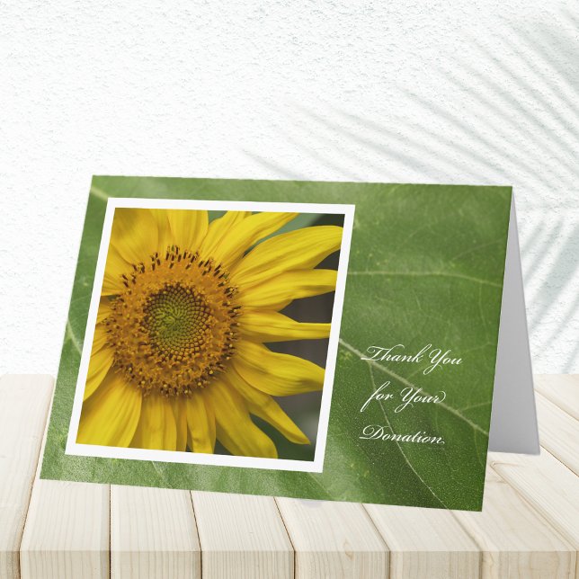 Tarjeta de agradecimiento a la donación — Sunflowe (Subido por el creador)