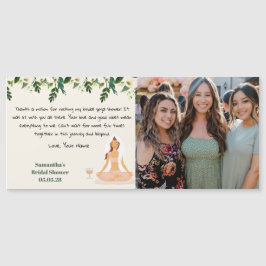 Tarjeta de agradecimiento a la ducha de novia del 