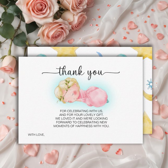 Tarjeta de agradecimiento a la dulce niña pequeña  (Subido por el creador)