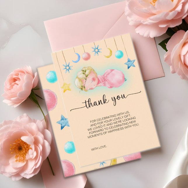 Tarjeta de agradecimiento a la dulce niña pequeña  (Subido por el creador)