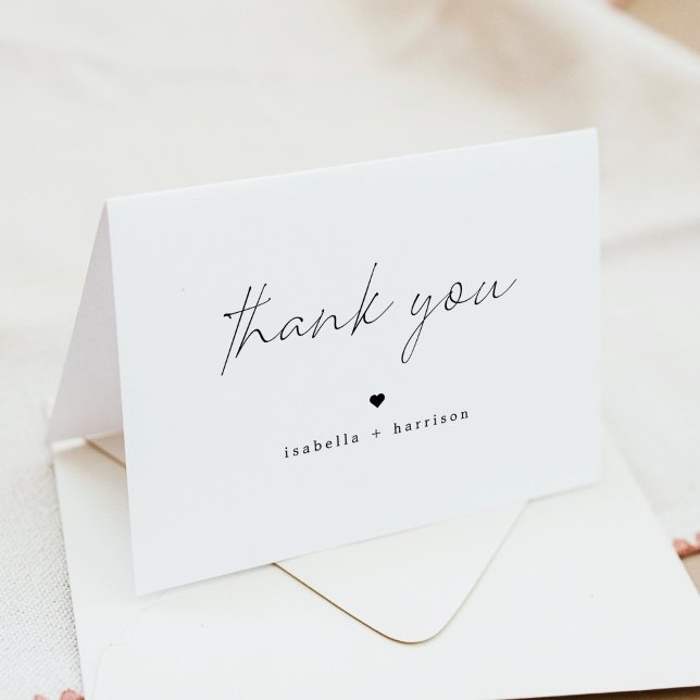 Tarjeta de agradecimiento a la elegante Minimalist (Subido por el creador)