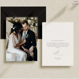 Tarjeta de agradecimiento a la elegante y moderna