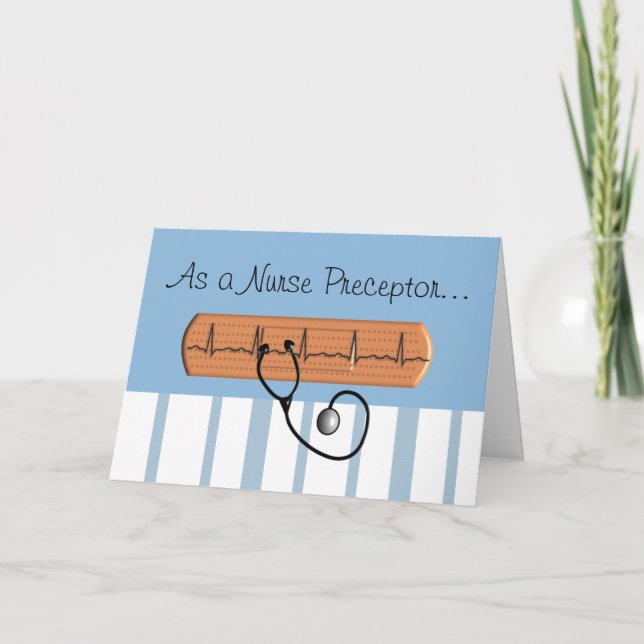 Tarjeta de agradecimiento a la enfermera Preceptor (Anverso)