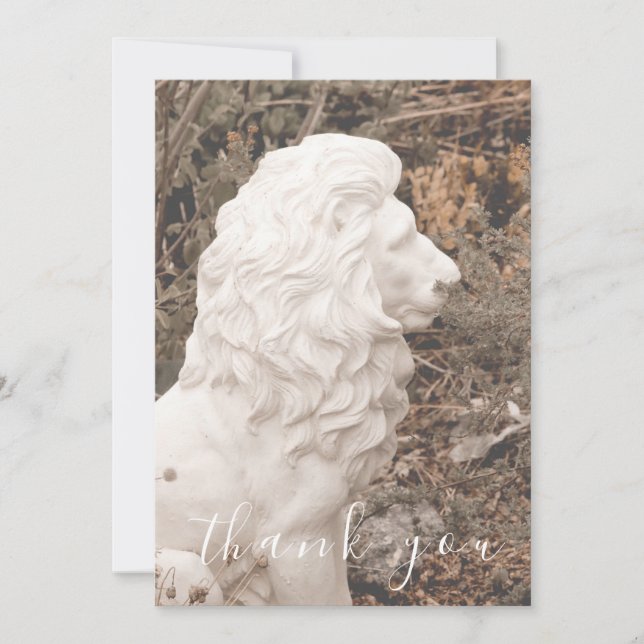 Tarjeta de agradecimiento a la estatua de la piedr (Anverso)