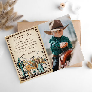 Tarjeta de agradecimiento a la fiesta de cumpleaño