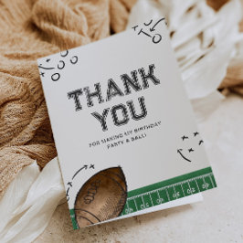 Tarjeta de agradecimiento a la fiesta de cumpleaño