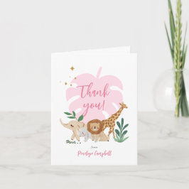 Tarjeta de agradecimiento a la fiesta de cumpleaño