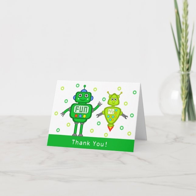 Tarjeta de agradecimiento a la fiesta de cumpleaño (Anverso)