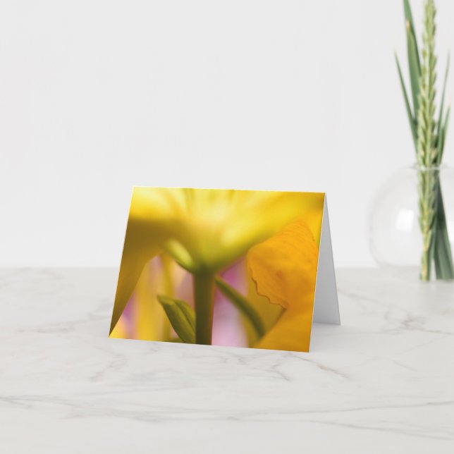 Tarjeta de agradecimiento a la flor amarilla brill (Anverso)
