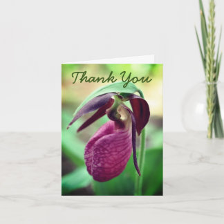 Tarjeta de agradecimiento a la flor de orquídeas L