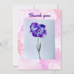 Tarjeta de agradecimiento a la Flor Púrpura
