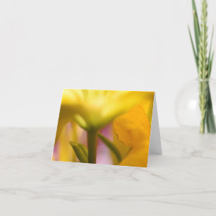 Tarjeta de agradecimiento a la floral amarilla bri