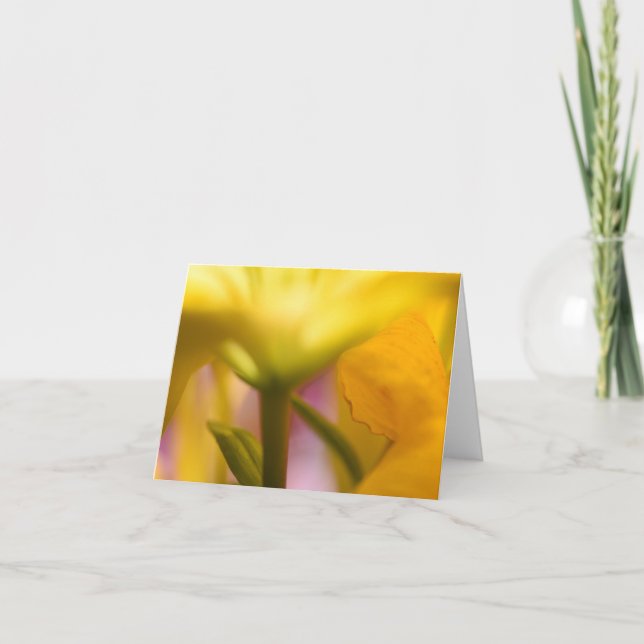 Tarjeta de agradecimiento a la floral amarilla bri (Anverso)