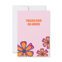 Tarjeta de agradecimiento a la floral moderna de B