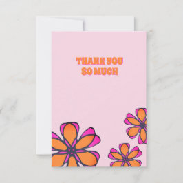Tarjeta de agradecimiento a la floral moderna de B
